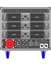 Axiom AXRACKS2 - Вспомогательный рэковый шкаф 9U с тремя усилителями HPX6000, процессором и панелью SDISTRO03