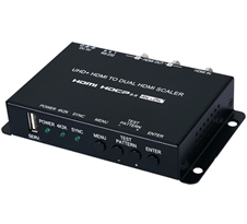 Cypress CPLUS-V2PEL - Сдвоенный масштабатор сигнала HDMI до 3840x2160/60 (4:4:4, 8 бит), с HDCP 1.4, 2.2, EDID и HDR на 2 выхода с разными разрешениями