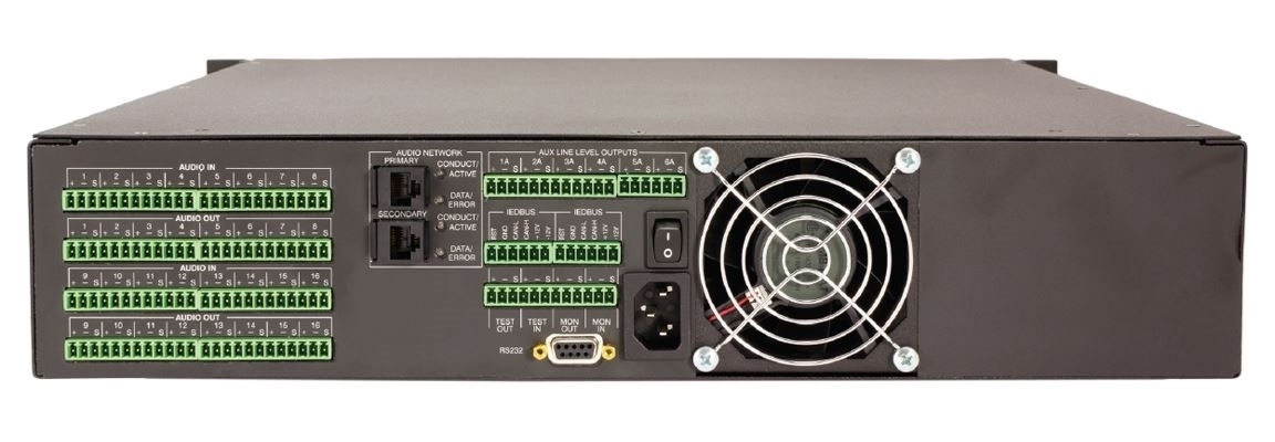 Atlas IED IEDT9016DSPH - DSP-аудиопроцессор с технологией CobraNet, 16 входов/16 выходов для системы GLOBALCOM