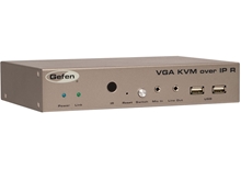 Gefen EXT-VGAKVM-LANRX – Приемник сигналов VGA, USB, сигналов управления ИК, RS-232 и двунаправленного аудио из IP-сетей 1000BaseT