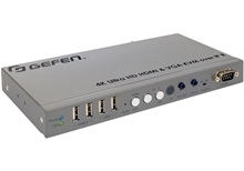Gefen EXT-UHDV-KA-LANS-RX - Приемник сигналов 4K HDMI, VGA, USB, RS-232, аудио и ИК из Ethernet