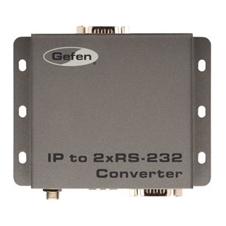 Gefen EXT-IP-2-RS2322 – Двухканальный преобразователь RS-232 для передачи через Ethernet