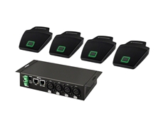 Sennheiser Dante™-Kit MEB 114-S - Комплект из 4 микрофонов MEB 114-S B и конвертера SL DI 4 XLR