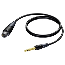 Procab CLA723 - Аудиокабель XLR 3-pin (розетка) – Jack 6,3 мм стерео (вилка)