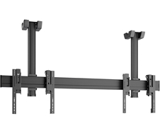 Vogels C1208 Black - Потолочное крепление для видеостены 1х2 из дисплеев диагональю 42–55'', длина штанги 800 мм, макс. нагрузка 160 кг