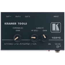 Kramer 103YC - Линейный усилитель-распределитель 1:3 сигналов S-Video