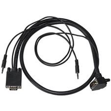 Kramer C-GMA/GMA(90)-6 - Кабель VGA + аудио с угловым разъемом (вилка-вилка 90°)