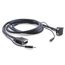 Kramer C-GMA/GMA(90-UP)-3 - Кабель VGA + аудио с угловым разъемом (вилка-вилка 90°)