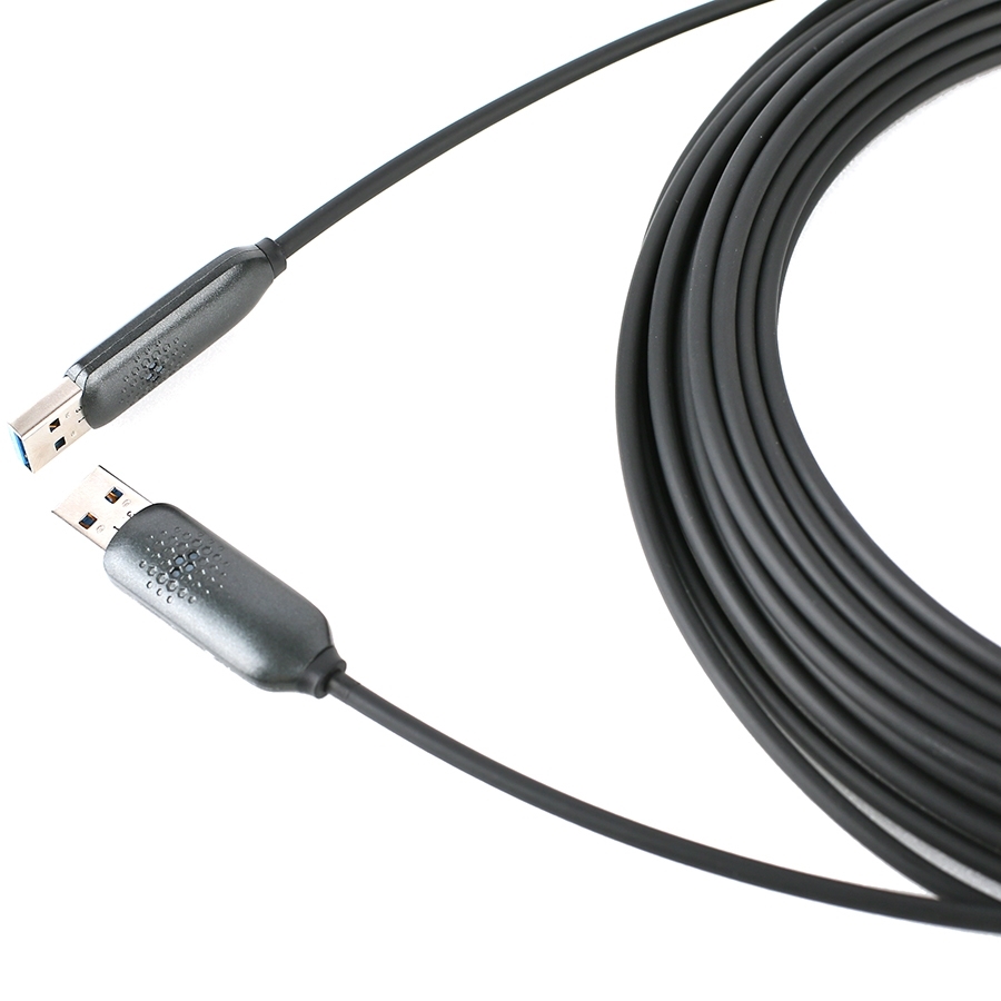 Opticis USB-FC30AA-30 - Гибридный кабель для передачи сигналов USB 3.0 тип A (вилка-вилка)