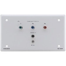 Kramer SV-304E - Настенная панель SummitView для компонентного видеосигнала, аудиосигнала S/PDIF и инфракрасного передатчика