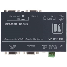 Kramer VP-211DS - Высококачественный автоматический коммутатор 2:1 сигналов VGA и аудиостереосигналов