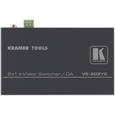 Kramer VS-202YC - Коммутатор 2:1 для S-video сигналов со встроенным распределителем 1:2