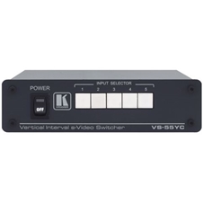 Kramer VS-55YC - Коммутатор 5x1 сигналов S-video с переключением в интервале кадрового гасящего импульса