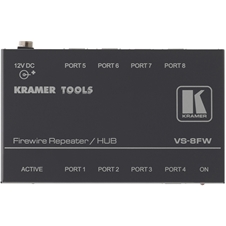 Kramer VS-8FW - 8-портовый репитер, концентратор сигналов FireWire