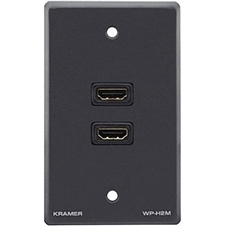 Kramer WP-H2M/US(G) - Настенная панель-переходник с 2-мя проходными разъемами HDMI