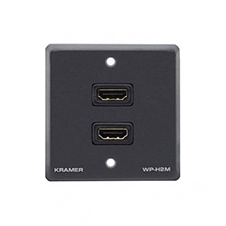 Kramer WP-H2M/EU/GB(G) - Настенная панель-переходник с 2-мя проходными разъемами HDMI