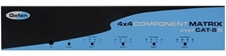Gefen EXT-COMPAUD-CAT5-444 - Матричный коммутатор 4x4 компонентных видео- и аудиосигналов со встроенными передатчиками по витой паре и комплектом приемников