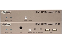 Gefen EXT-DVIKVM-LAN - Комплект приборов для передачи сигналов DVI, USB, RS-232, ИК, двунаправленного аудио по IP-сетям 1000BaseT