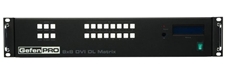 Gefen GEF-DVI-848DL-PB - Матричный коммутатор 8x8 сигналов интерфейса DVI-D Dual Link с возможностью управления с лицевой панели