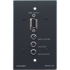 Kramer WPN-12/U(G) - Панель с приемником сигналов VGA, YUV, S-video и композитного видео