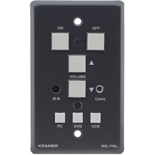 Kramer RC-7RL/U - Универсальный контроллер оборудования презентационного зала с 7-ю кнопками и выходами «сухих контактов»