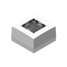 Audac CP45BOX1/W - Рамка с настенной коробкой для поверхностного монтажа модуля 45x45 мм