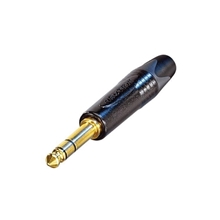 Neutrik NP3X-B - Кабельный разъем Jack 6,3 мм стерео (вилка), на кабель диаметром 4–7 мм