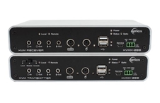 Opticis KVMX-200-TR - Комплект для передачи сигналов DVI-D, 2хUSB, 2хPS/2, RS-232 и аудио по одной одномодовой оптоволоконной линии на расстояние до 1000 м