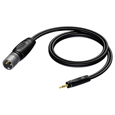 Procab REF714/1.5 - Аудиокабель miniJack 3,5 мм стерео (вилка) – XLR 3-pin (вилка)