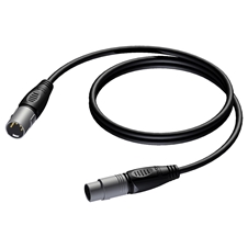 Procab REF955/0.5 - Кабель DMX-AES 110 Oм XLR 5-pin (вилка-розетка)