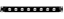 Neutrik NZP1RU-8 - 19'' рэковая панель высотой 1U, 8 отверстий D-size