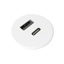 Kondator 935-PM32W - Встраиваемая зарядная станция серии Powerdot с 1xUSB-A, 2xUSB-C, белая