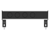 ABL 2A200401 - Настольная розеточная станция серии Flexi с 4 розетками и 1 слотом для IMP, черная с серебристым