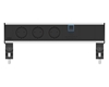 ABL 2A200304 - Настольная розеточная станция серии Flexi с 3 розетками, 1xUSB-A, 1xUSB-C и 1 слотом для IMP, черная с серебристым