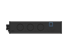 ABL 2M400303 - Розеточная станция серии UDM с 3 розетками, 1xUSB-А и 1xUSB-C, черная