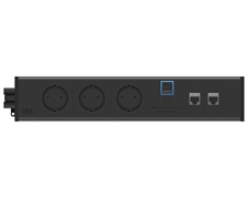 ABL 2M400305 - Розеточная станция серии UDM с 3 розетками, 1xUSB-А, 1xUSB-C и 2xRJ45 Cat6A, черная