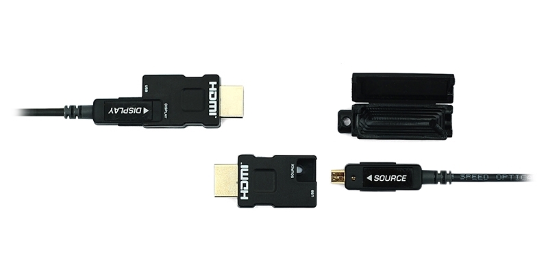 Opticis LHM2-PL - Гибридный кабель HDMI 2.0 (вилка-вилка) с разборными разъемами, 4K/60 (4:4:4) c 3D, оболочка LSZH