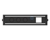 ABL 2F400304 - Встраиваемая розеточная станция серии Level с 3 розетками, 1xUSB-А, 1xUSB-C и 1 слотом для IMP, черная c серебристым