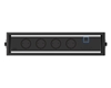 ABL 2F400403 - Встраиваемая розеточная станция серии Level с 4 розетками, 1xUSB-А и 1xUSB-C, черная c серебристым