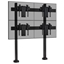 Vogels FFB2264P Black - Напольный стенд для видеостены 2х2 из дисплеев диагональю 37–65'' с выдвижным креплением (push in – pop out) и фиксацией к полу, макс. нагрузка 180 кг