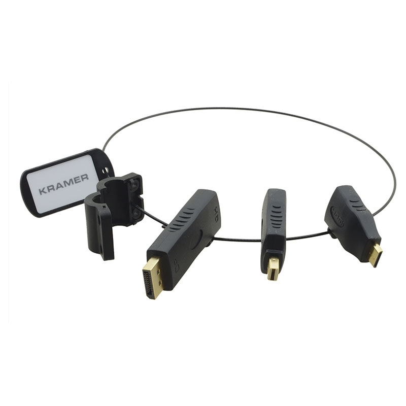 Kramer AD-RING-3 - Комплект переходников: DisplayPort (вилка) на HDMI (розетка), Mini DisplayPort (вилка) на HDMI (розетка), mini-HDMI тип C (вилка) на HDMI (розетка)