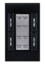 Cypress CDPW-K3US - Панель управления с 8 кнопками (128 команд), Ethernet 100/1000BaseT (RJ45), исполнение для США, черная