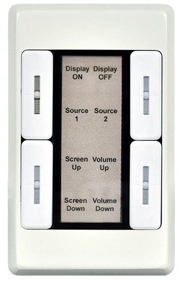 Cypress CDPW-K3US-W - Панель управления с 8 кнопками (128 команд), Ethernet 100/1000BaseT (RJ45), исполнение для США, белая