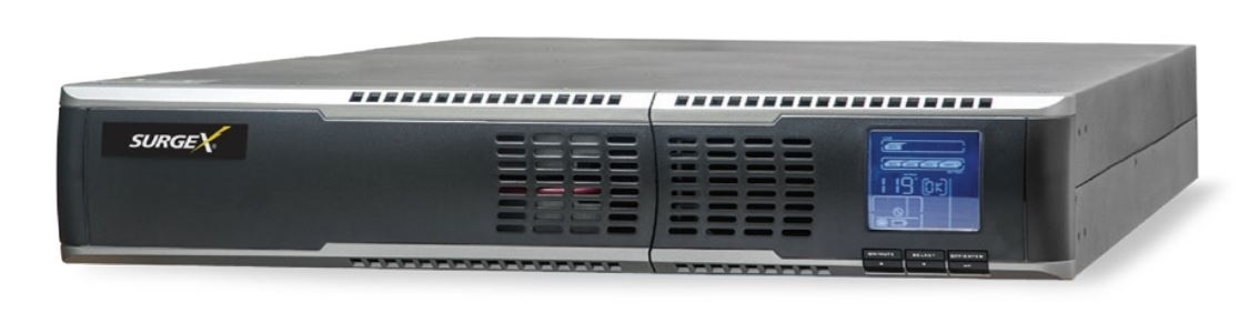 SurgeX UPS-17302-60R - Источник бесперебойного питания с двойным преобразованием, 5 выходов, 240 В – 9,6 А / 3000 ВА, монтаж в стойку