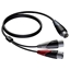 Procab CLA735 - Аудиокабель XLR 3-pin (розетка) – 2х XLR 3-pin (вилка)