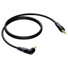 Procab CLA718 - Аудиокабель miniJack 3,5 мм стерео (вилка) – miniJack 3,5 мм стерео (вилка), угловой