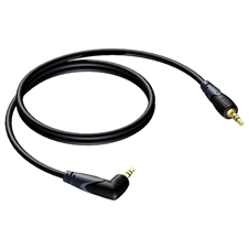 Procab CLA718 - Аудиокабель miniJack 3,5 мм стерео (вилка) – miniJack 3,5 мм стерео (вилка), угловой