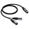 Procab CAB735/1.5 - Аудиокабель XLR 3-pin (розетка) – 2хXLR 3-pin (вилка)