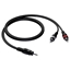 Procab CAB711 - Аудиокабель miniJack 3,5 мм стерео (вилка) – 2хRCA (вилка)