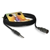 Sommer Cable SGFD-1000-SW - Кабель SC-STAGE 2x0,22 мм² с разъемами HICON, XLR 3 вилка - JACK вилка стерео, длина 10м